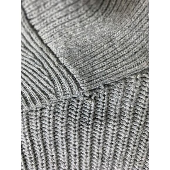 Nautica Mens Gray Ribbed Shawl Collar Sweater XL - Picture 5 of 8